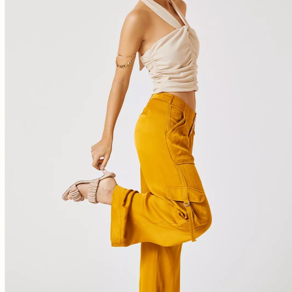 🌼By Anthropologie🌼Wide-Leg Cargo Pants - Picture 7 of 10